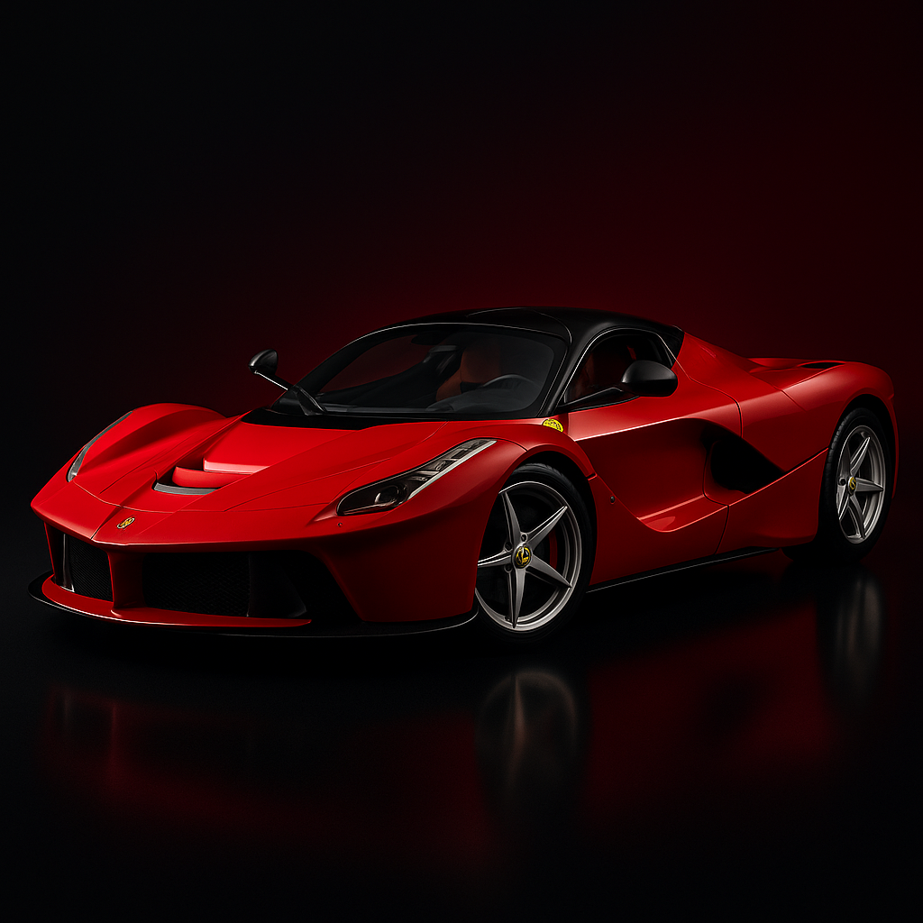 Ferrari LaFerrari 1:24 Diecast Scale Model Car – Red Collectible