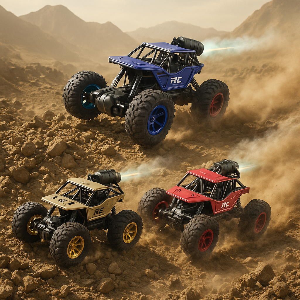 R/C Rock Crawler with Smoke – Off-Road Remote Control Car for Kids