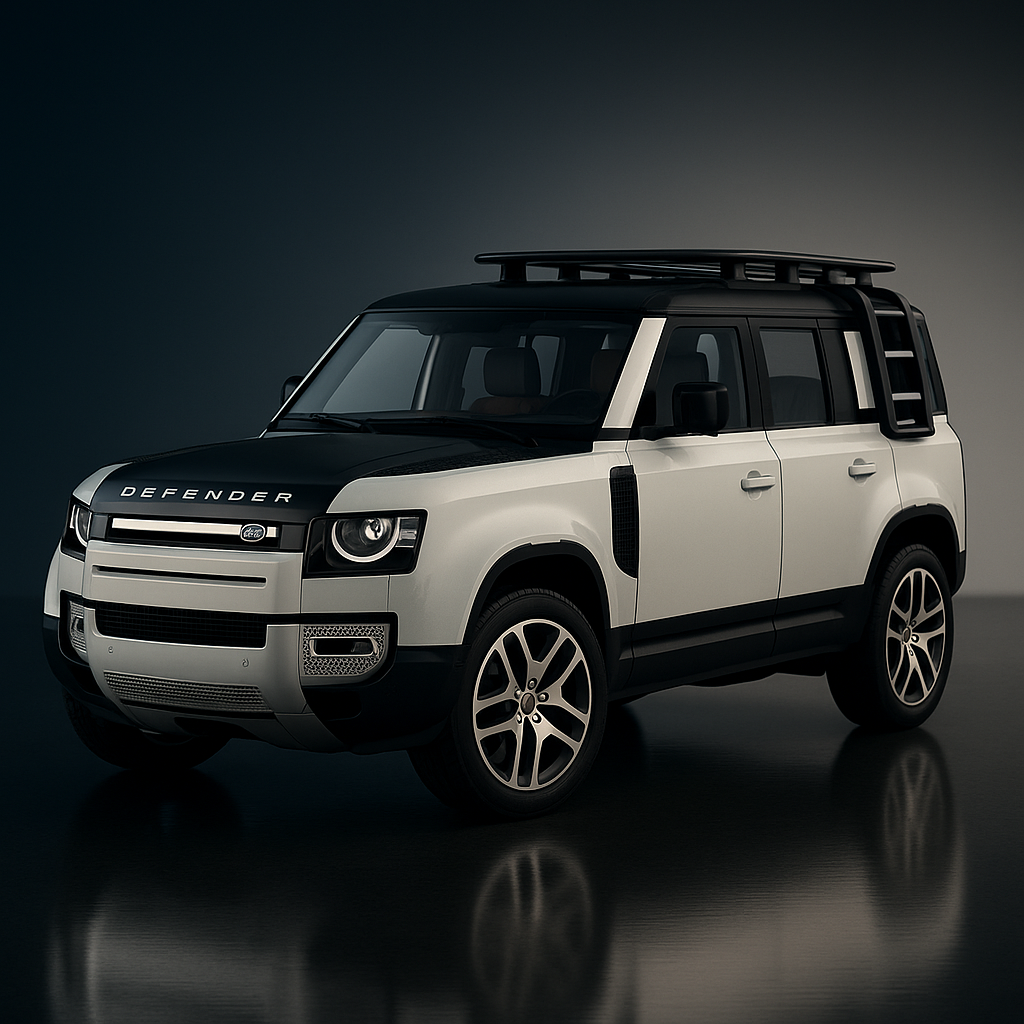Land Rover Defender 110 1:24 Diecast Scale Model Car – White
