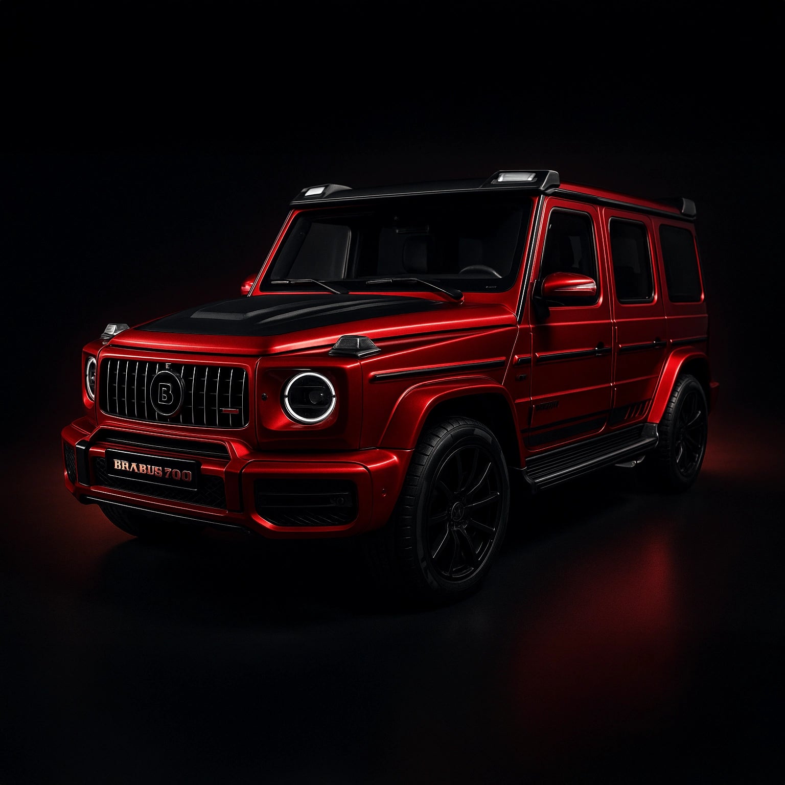 Mercedes-Benz G-Wagon Brabus 1:24 Diecast Scale Model Car – Red Collectible