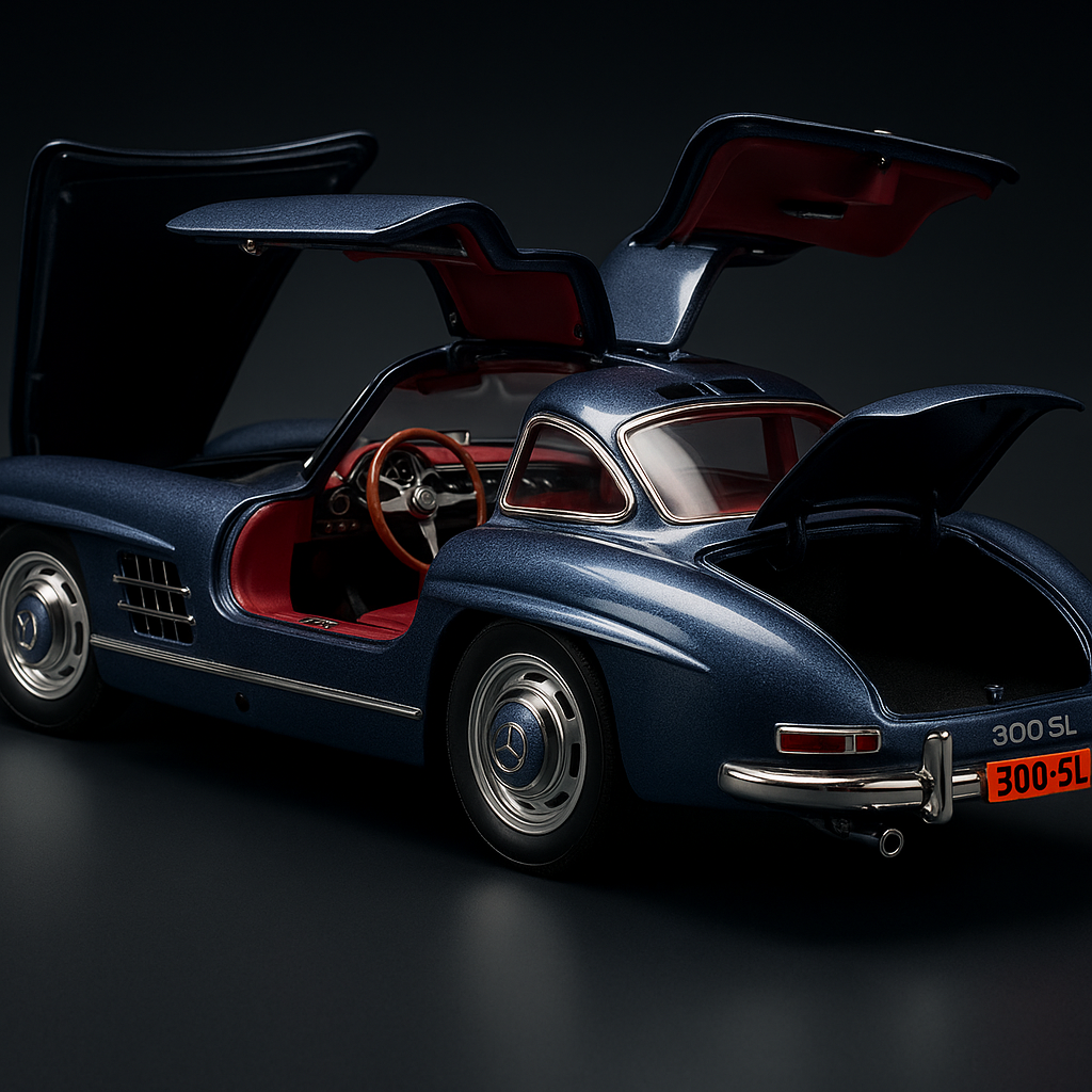 1954 Mercedes-Benz 300SL 1:24 Diecast Scale Model Car – Blue Collectible