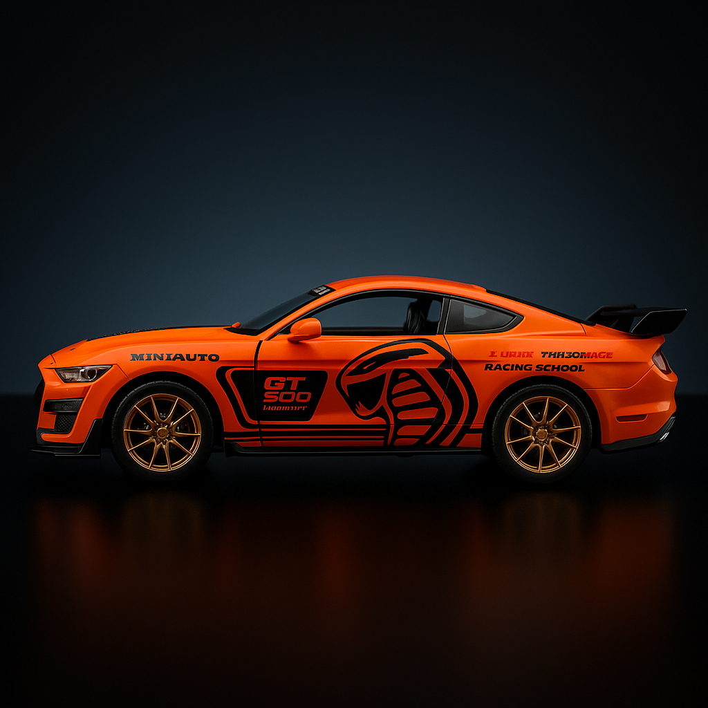 Ford Mustang Shelby GT500 1:32 Diecast Alloy Metal Car Model – Orange