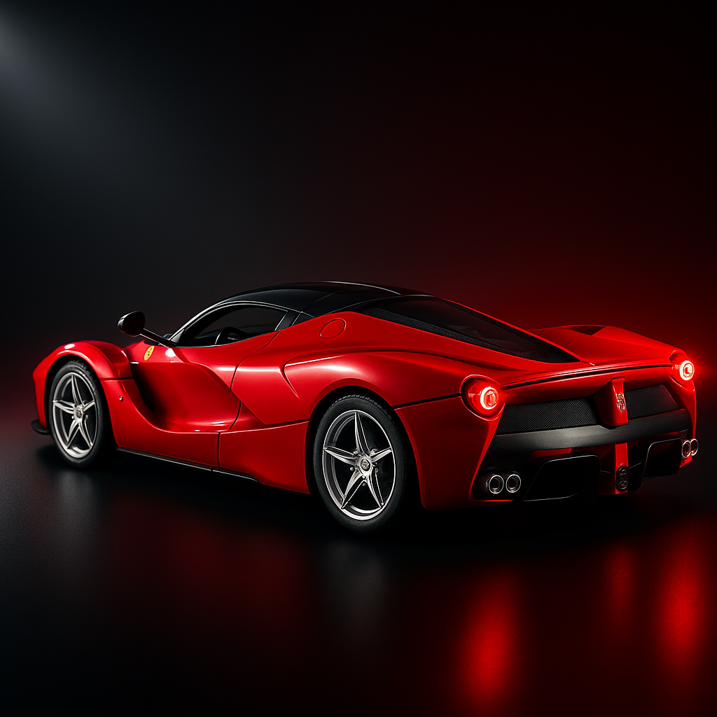 Ferrari LaFerrari 1:24 Diecast Scale Model Car – Red Collectible