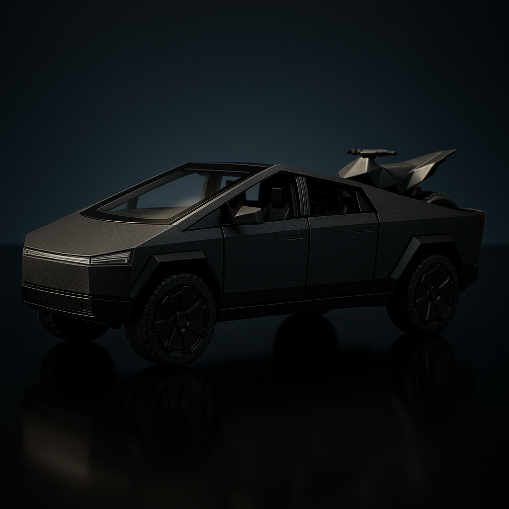 Tesla Cybertruck 1:32 Diecast Alloy Metal Car Model – Silver Collectible