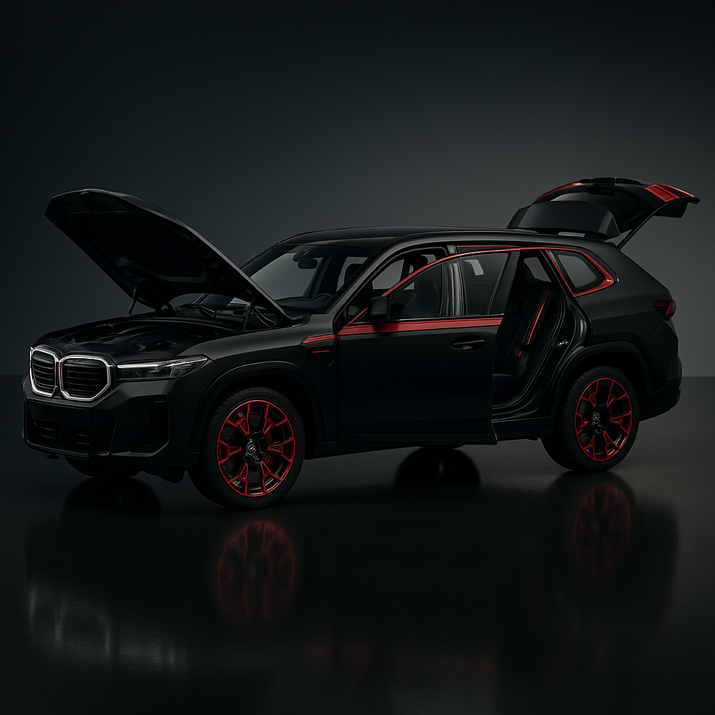 BMW XM 1:24 Diecast Alloy Metal Car Model – Black Collectible
