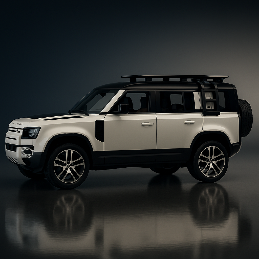 Land Rover Defender 110 1:24 Diecast Scale Model Car – White