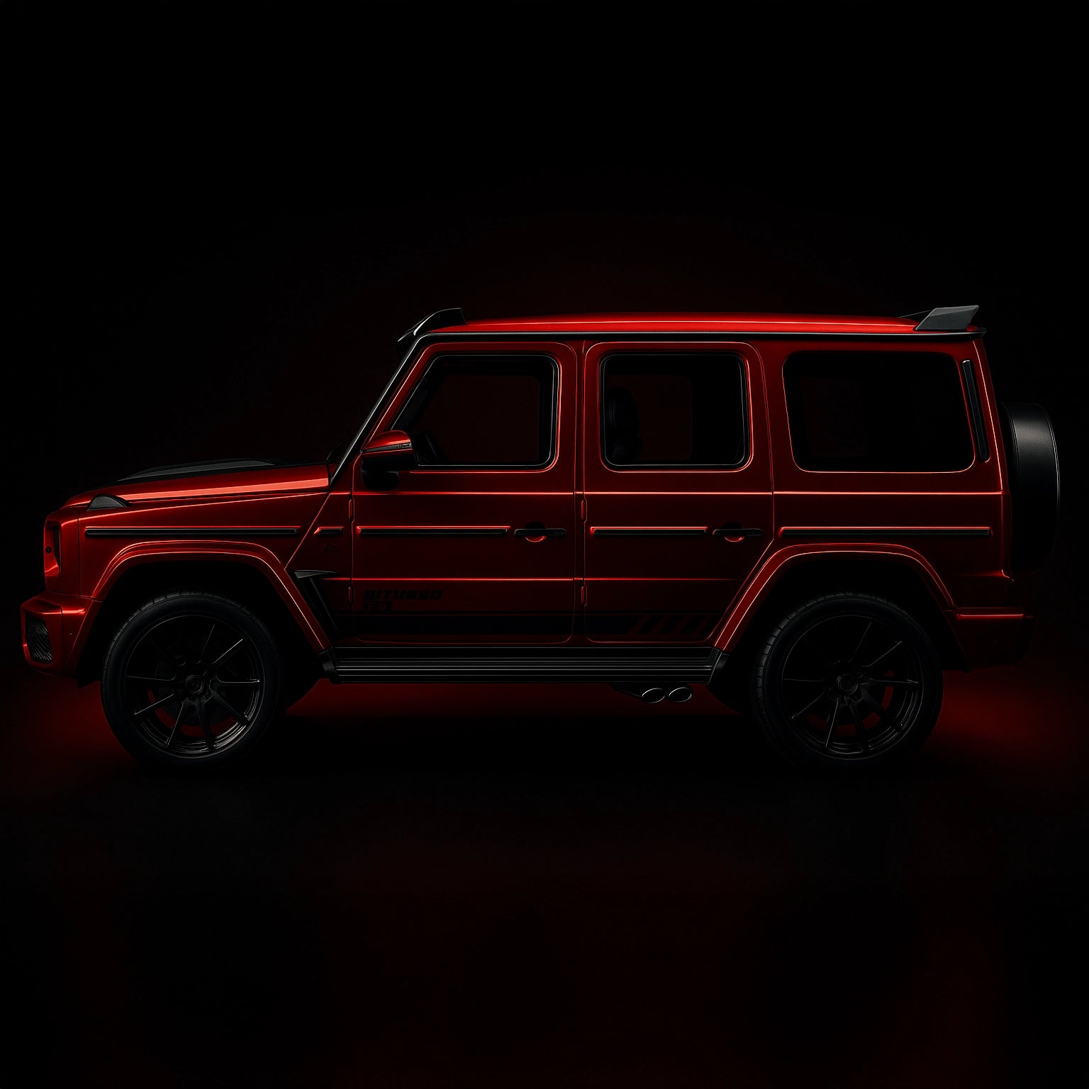 Mercedes-Benz G-Wagon Brabus 1:24 Diecast Scale Model Car – Red Collectible